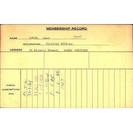 Members Records 1960-1967