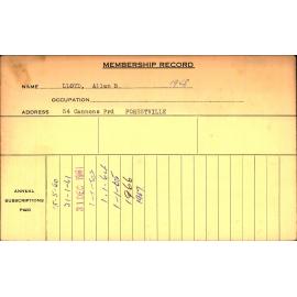 Members Records 1960-1967