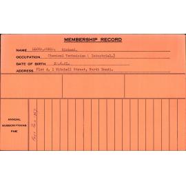 Members Records 1960-1967
