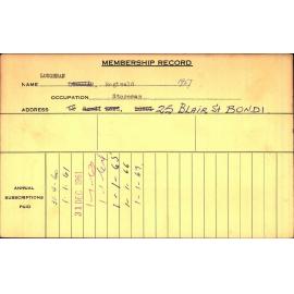 Members Records 1960-1967