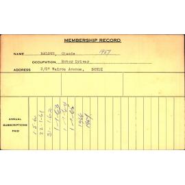 Members Records 1960-1967