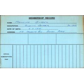 Members Records 1960-1967