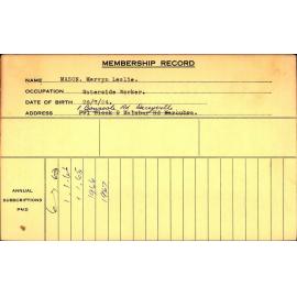 Members Records 1960-1967