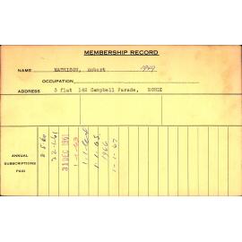Members Records 1960-1967