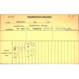 Members Records 1960-1967