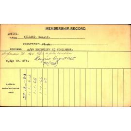 Members Records 1960-1967