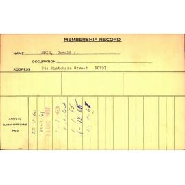Members Records 1960-1967
