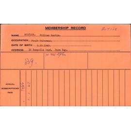 Members Records 1960-1967