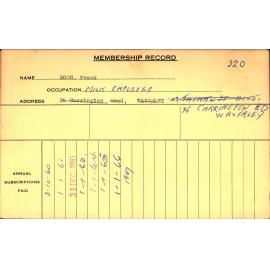 Members Records 1960-1967