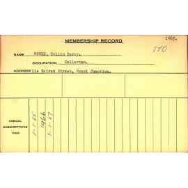 Members Records 1960-1967