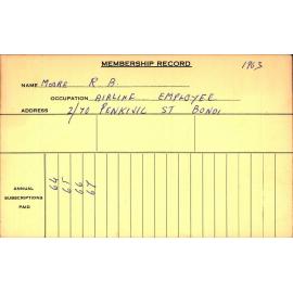 Members Records 1960-1967