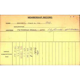 Members Records 1960-1967