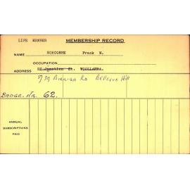 Members Records 1960-1967