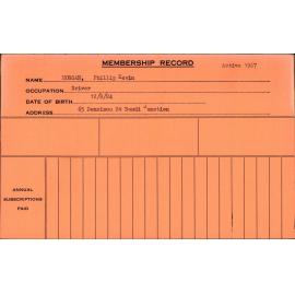 Members Records 1960-1967