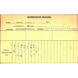 Members Records 1960-1967
