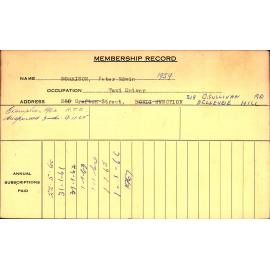 Members Records 1960-1967