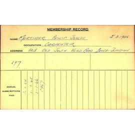 Members Records 1960-1967