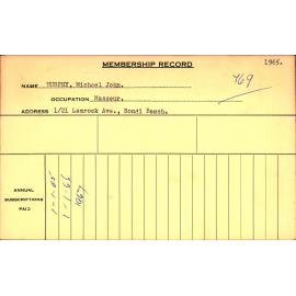 Members Records 1960-1967