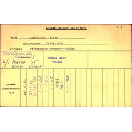 Members Records 1960-1967