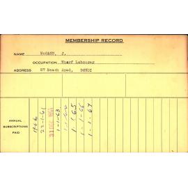Members Records 1960-1967