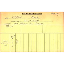 Members Records 1960-1967