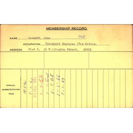 Members Records 1960-1967