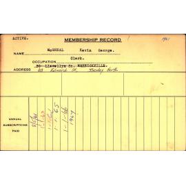 Members Records 1960-1967