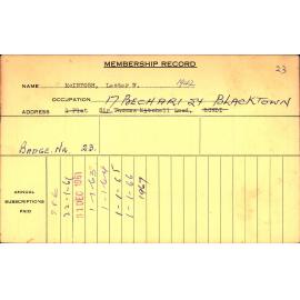 Members Records 1960-1967