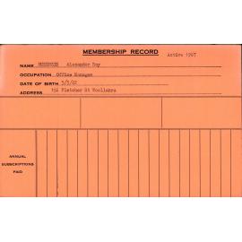 Members Records 1960-1967