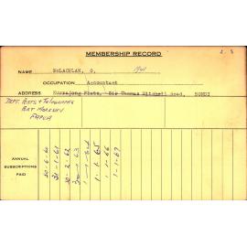 Members Records 1960-1967