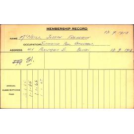 Members Records 1960-1967