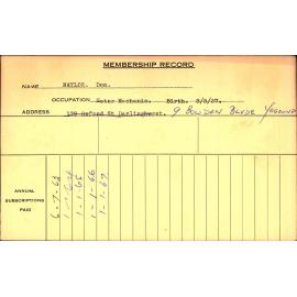 Members Records 1960-1967