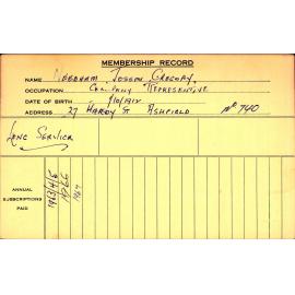 Members Records 1960-1967