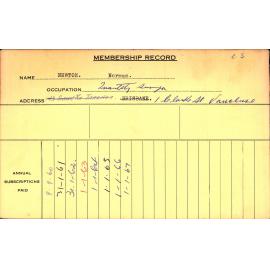 Members Records 1960-1967