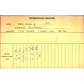 Members Records 1960-1967