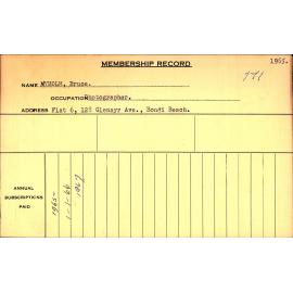 Members Records 1960-1967