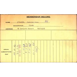 Members Records 1960-1967
