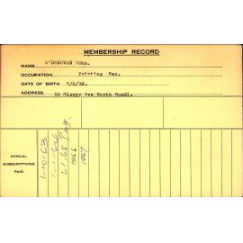 Members Records 1960-1967