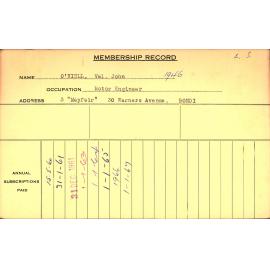 Members Records 1960-1967