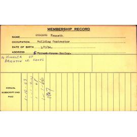 Members Records 1960-1967