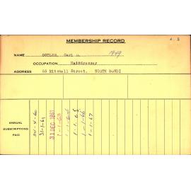 Members Records 1960-1967