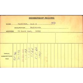 Members Records 1960-1967