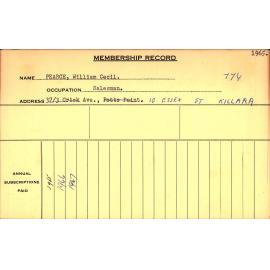 Members Records 1960-1967