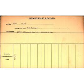 Members Records 1960-1967