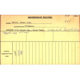 Members Records 1960-1967