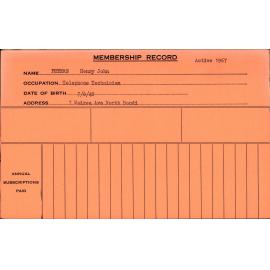 Members Records 1960-1967