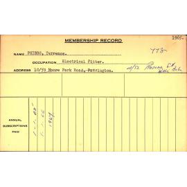 Members Records 1960-1967
