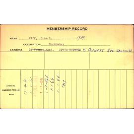 Members Records 1960-1967