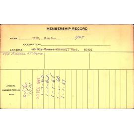 Members Records 1960-1967