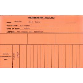 Members Records 1960-1967